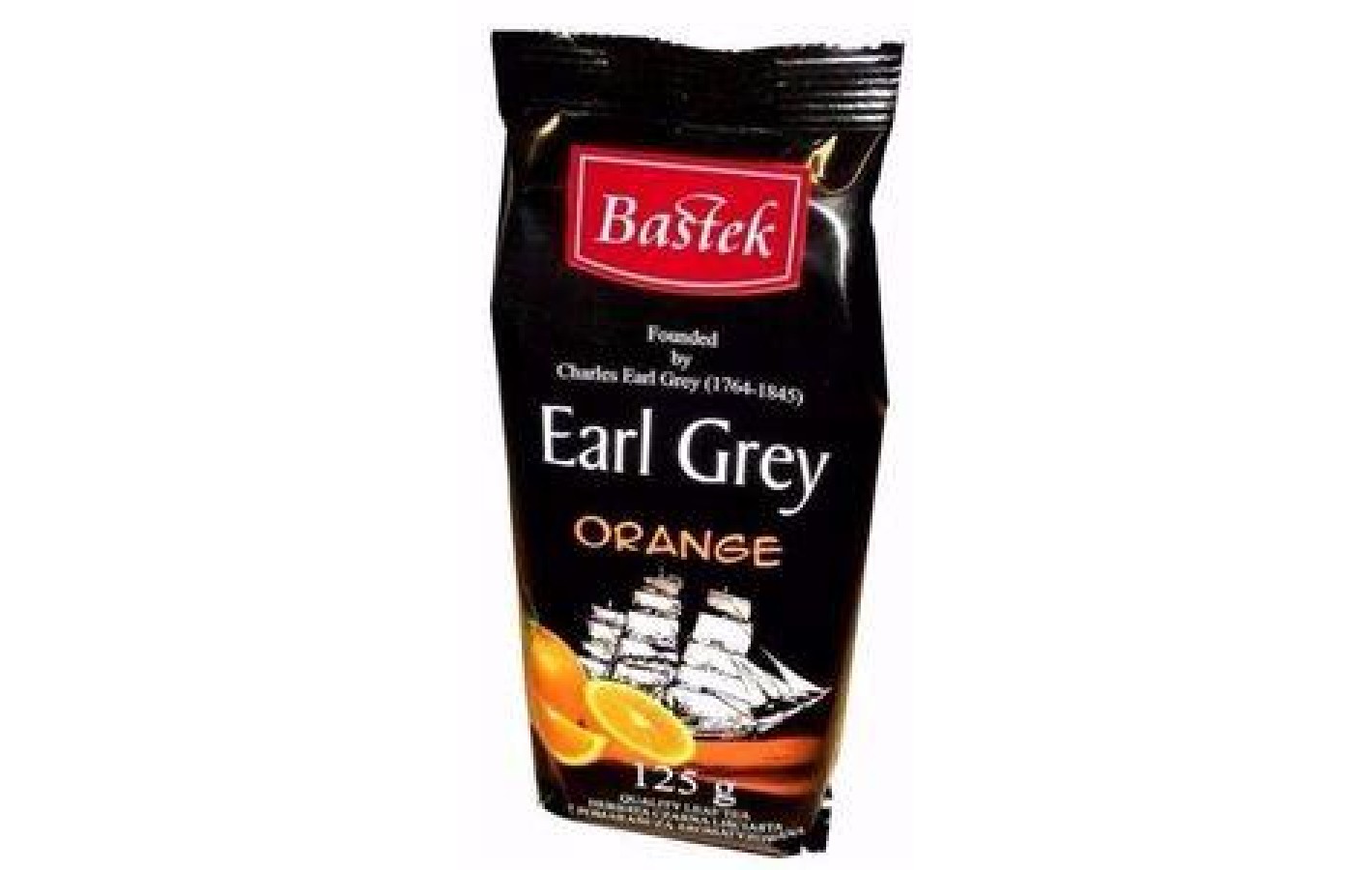 Чай черный листовой  Bastek Earl Grey Orange  Польша 125г