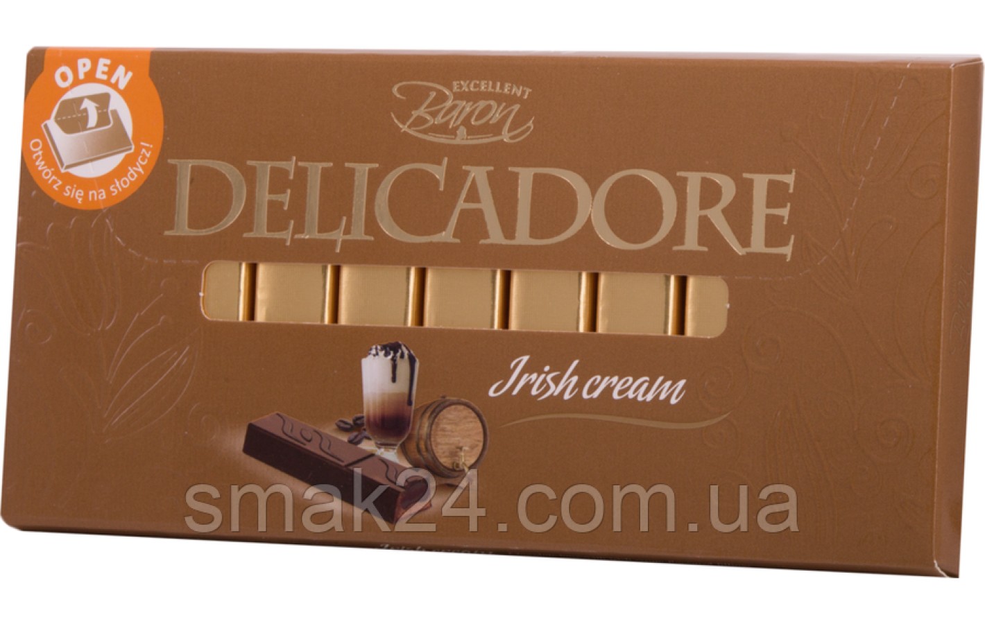 Шоколад DELICADORE Irish Cream ( с ирисовым кремом) Baron Польша 200г