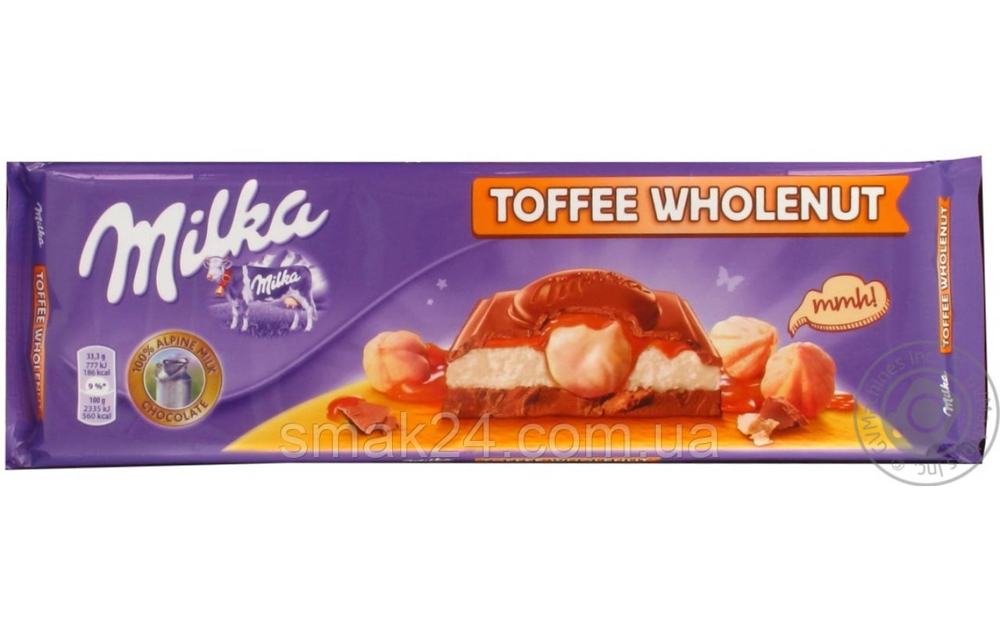 Шоколад Milka Toffee Wholenut (с карамелью и цельным  фундуком) 300г Швейцария