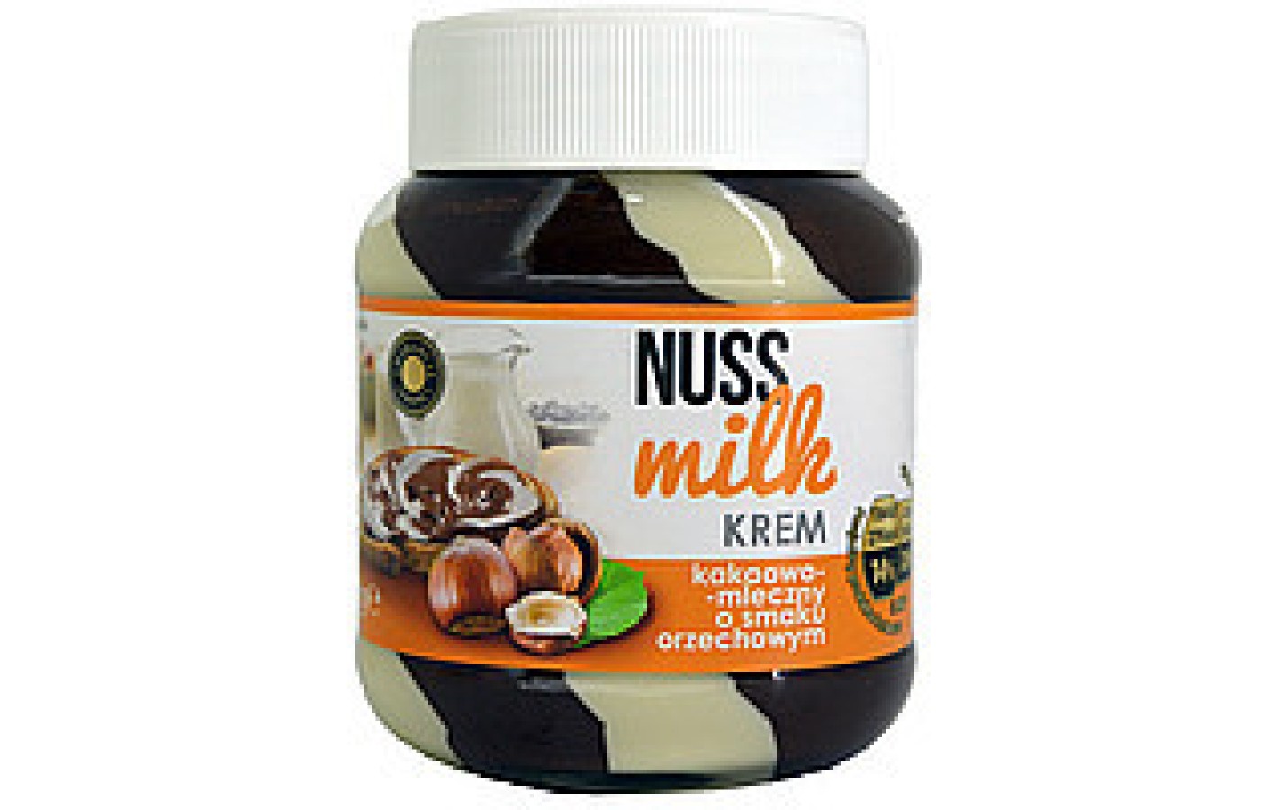 Шоколадный паста (крем) шоколадно-молочная с орехом NUSS MILK krem Польша 400г