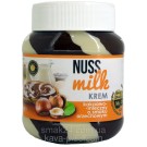 Шоколадный паста (крем) шоколадно-молочная с орехом NUSS MILK krem Польша 400г