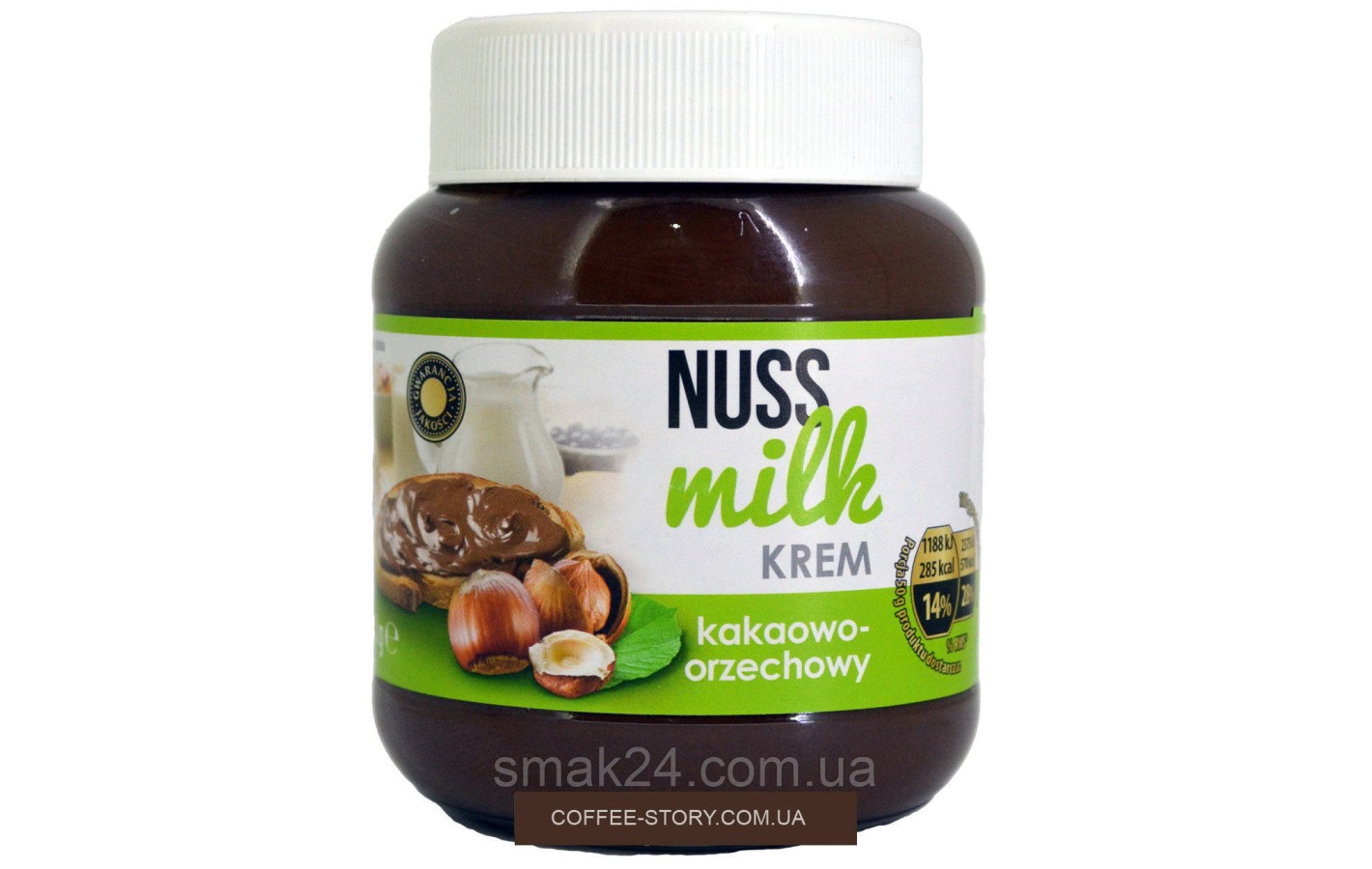 Шоколадная паста (крем) шоколадная с орехом  NUSS MILK krem Польша 400г