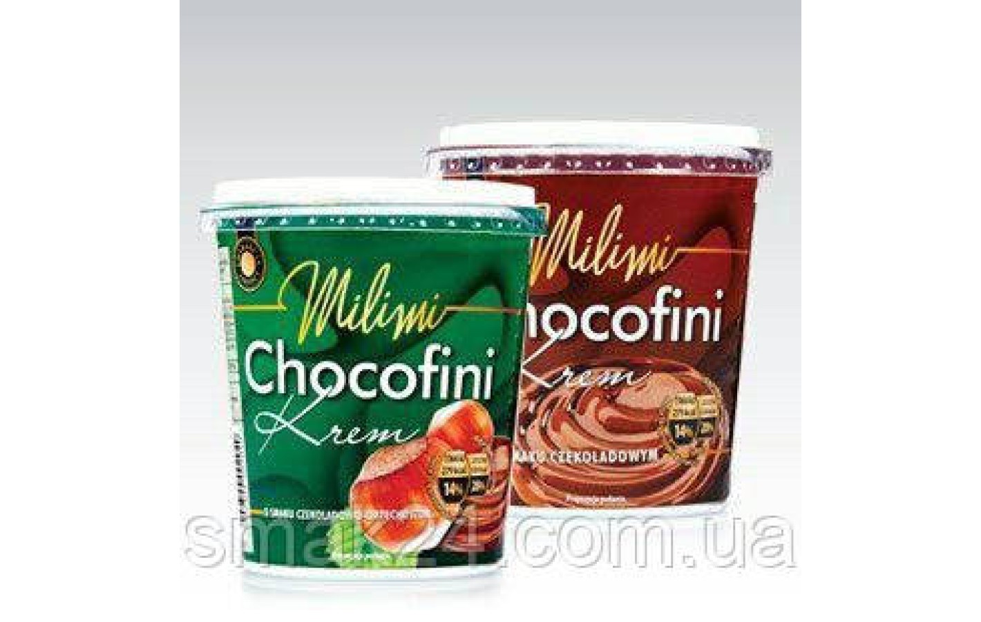Шоколадно-горіхова та шоколадна паста (крем) Chocofini (Чокофіні) Польща 400 г