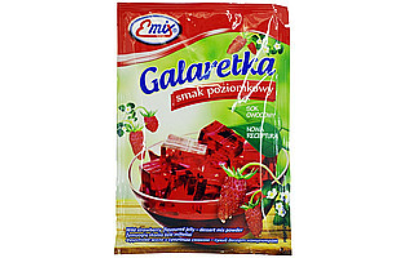 Галаретка (Желе) со вкусом земляники Emix Польша 79г