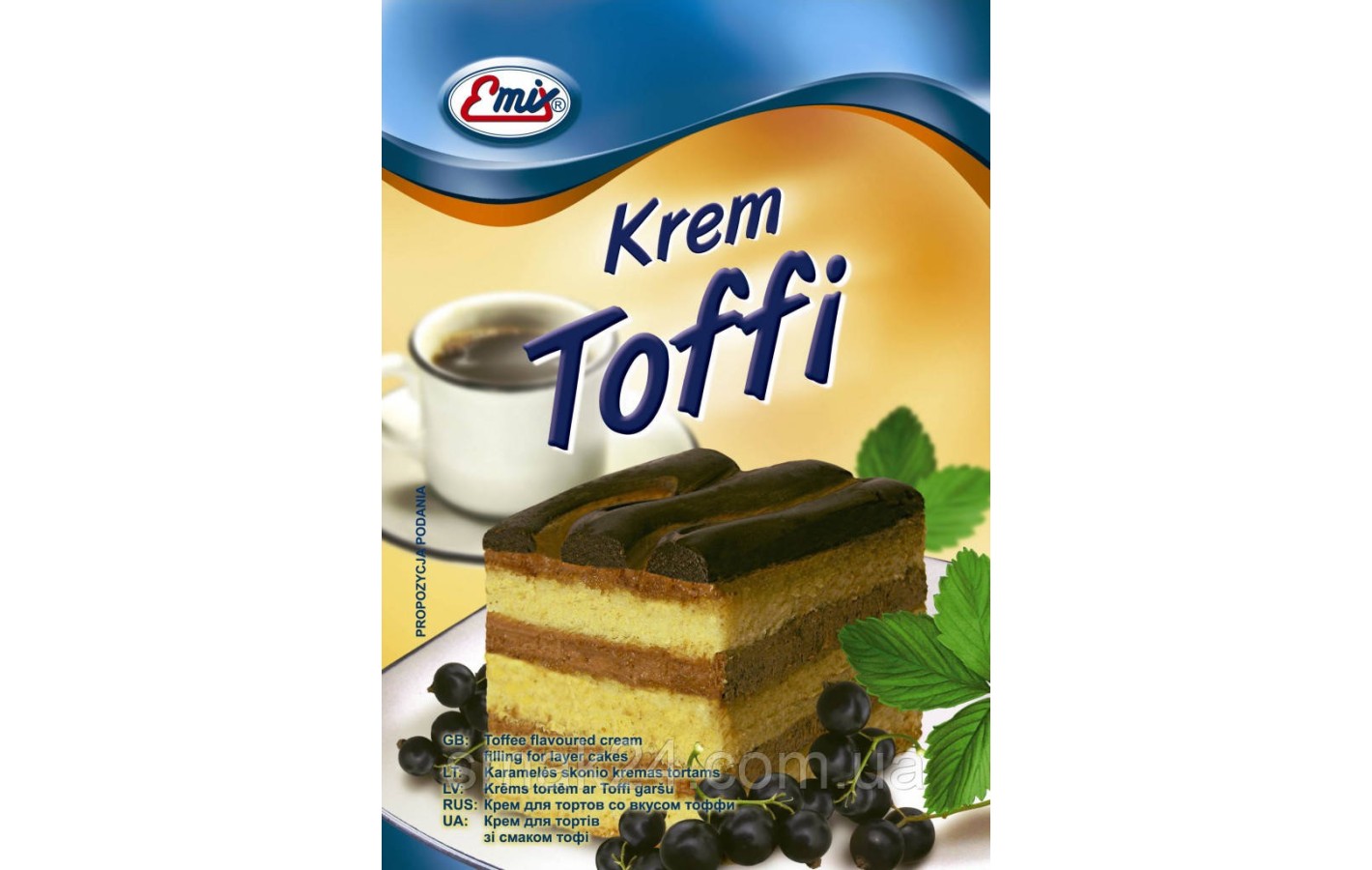 Крем для торта зі смаком карамелі Emix ToffiПольща 100 г