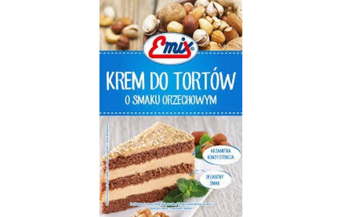 Крем для торта з горіховим смаком Emix Польща 100 г
