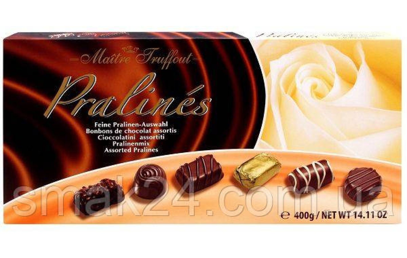 Конфеты шоколадные  Ассорти Пралине Maitre Truffout Австрия 400г