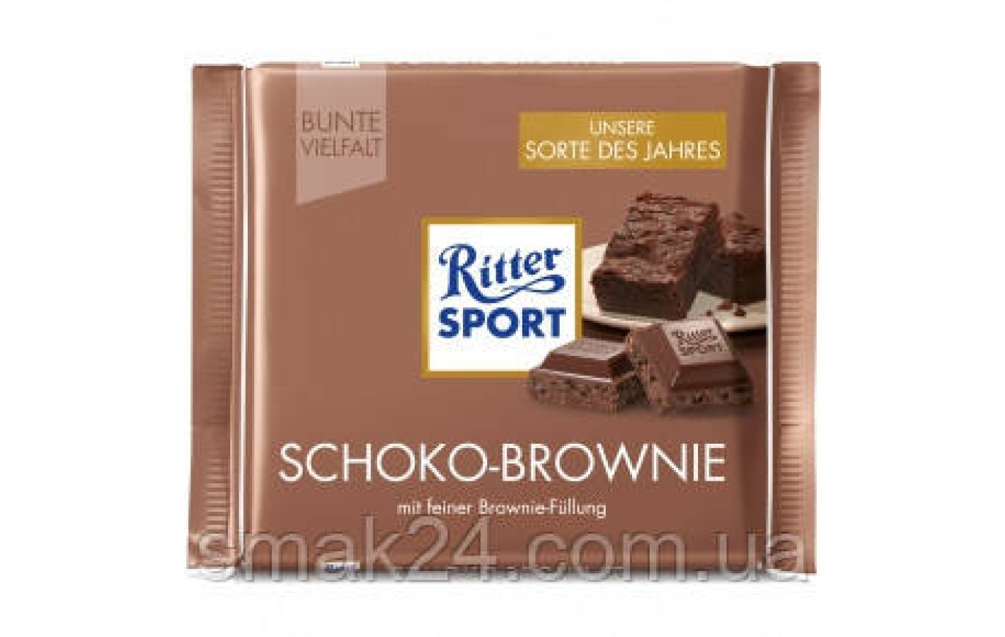 Шоколад Ritter Sport SCHOKO-BROWNIE (ШОКОЛАДНЫЙ БРАУНИ) Германия 100г
