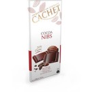 Шоколад Cachet (Кашет) Cocoa Nibs чорний 70% какао з очищених від лушпиння зерен Бельгія 100 г