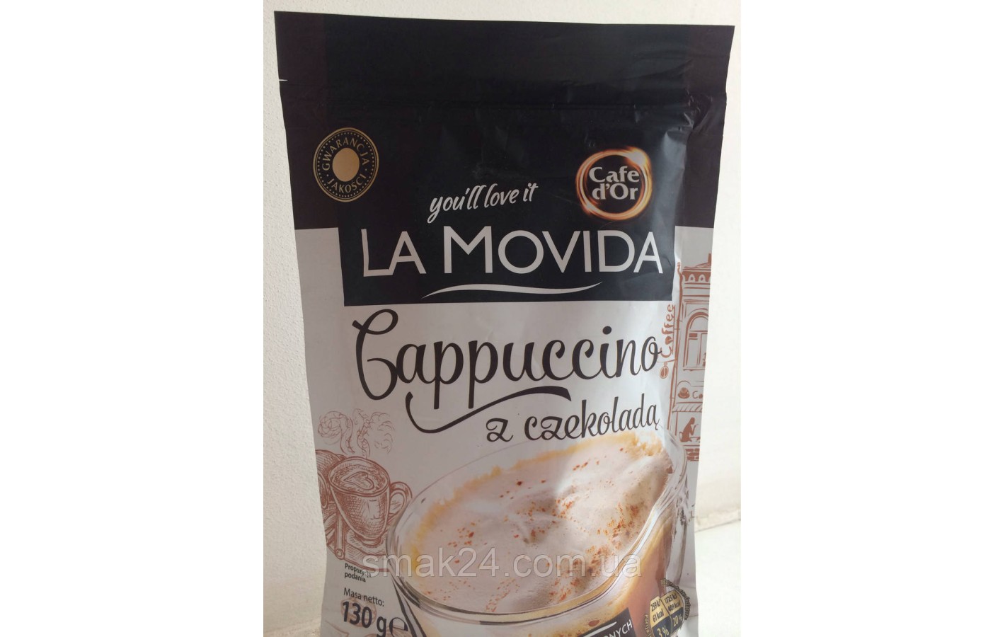 Капучино La Movida Cafe dOr с шоколадным  вкусом Польша 130г
