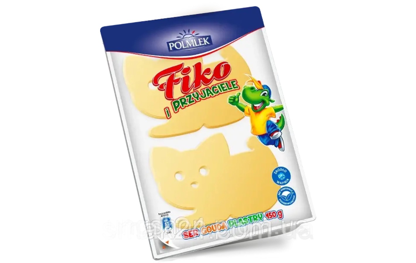 Сир дитячий БЕЗ КОНСЕРВАНІВ Fiko i przyjaciele (Фіко та друзі) Gouda Польща 150г