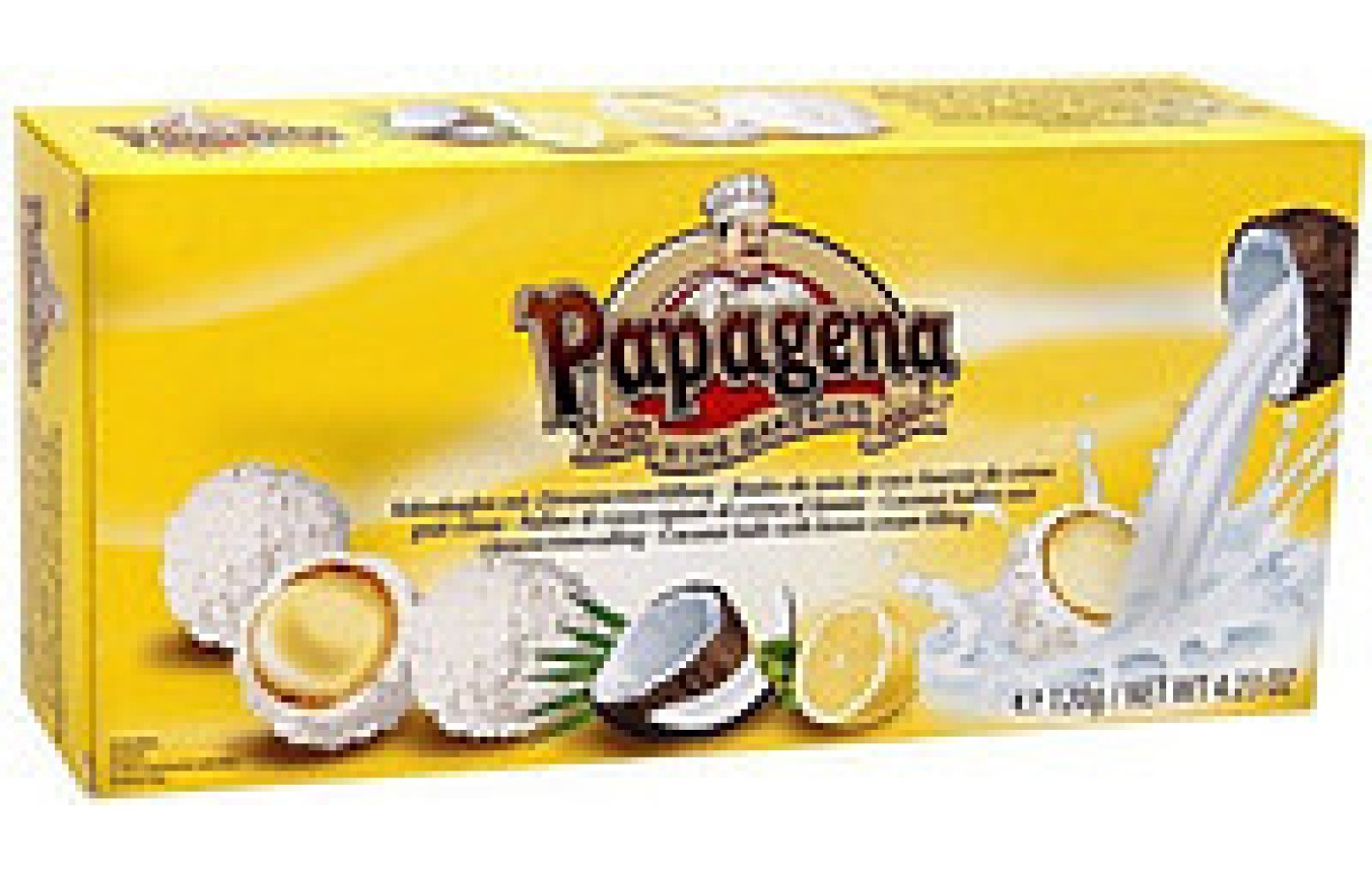 Конфеты кокосовые Papagena (вафельные шарики в кокосе с лимонным кремом внутри) Австрия 120г