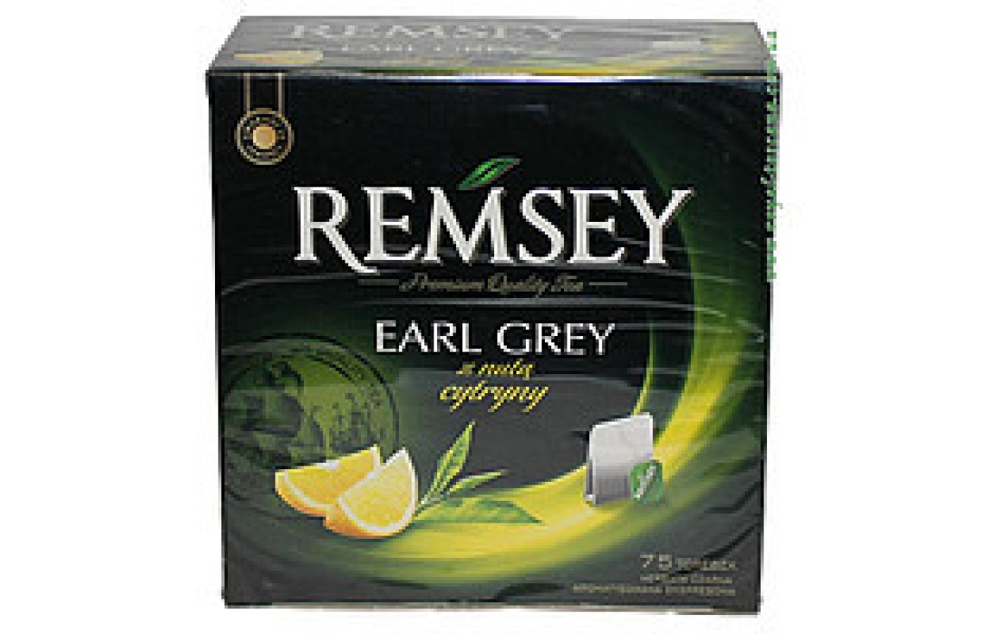 Чай черный Седой Граф с бергамотом и лимоном Remsey Earl Grey (75х1,75г) 131,25г Польша