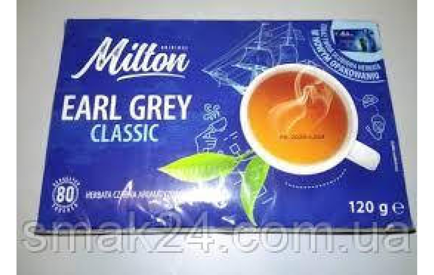 Чай черный классический с бергамотом  Milton (80шт) 120г Польша