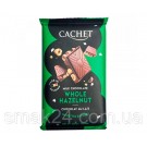 Шоколад CACHET (КАШЕТ) молочный 32% какао с фундуком (лесной орех) Бельгия 300г