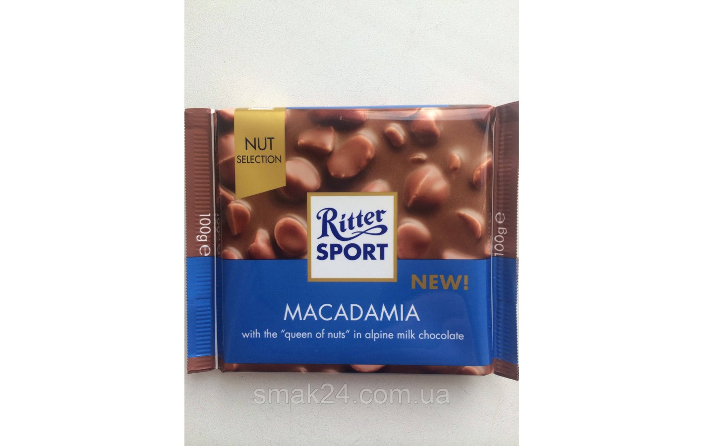 Шоколад RITTER SPORT MACADAMIA ( с орехом Макадамиа) Германия 100г