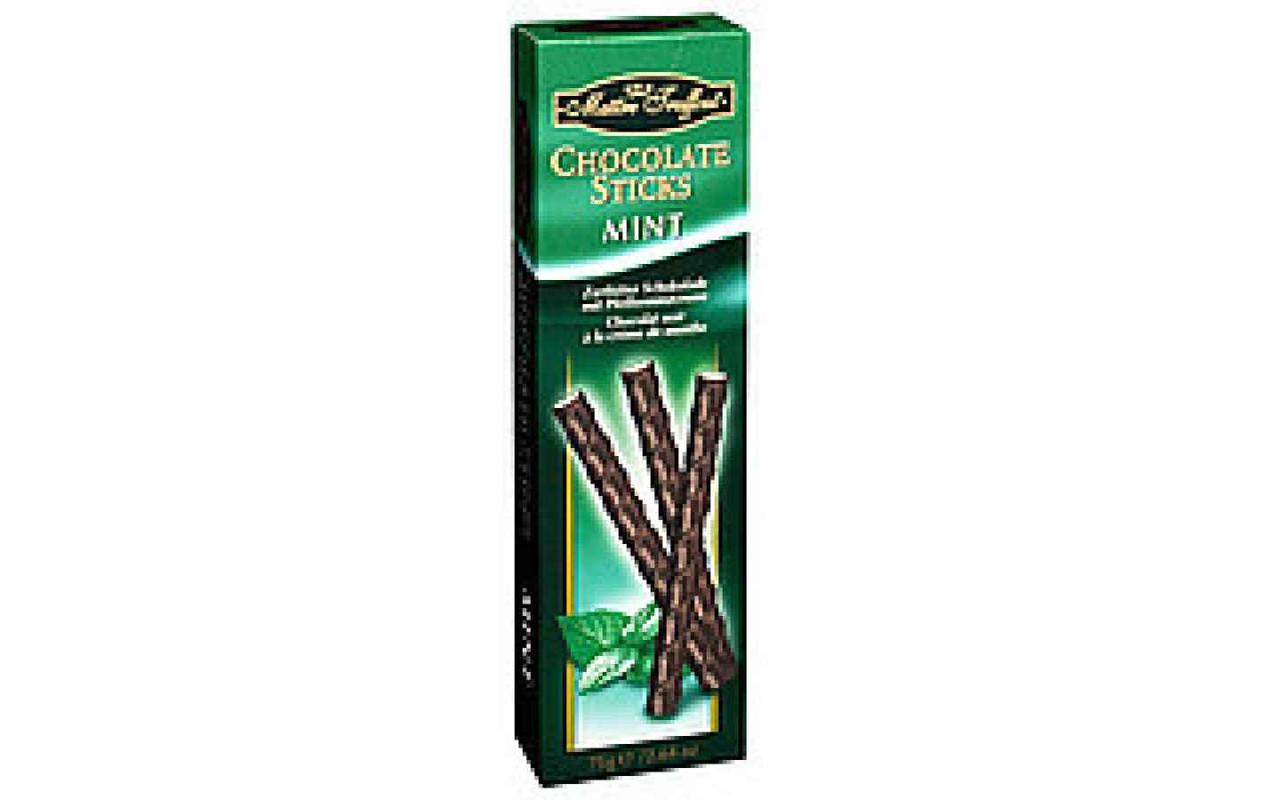Чорний шоколад з м'ятою Chocolate Sticks Mint Flavour Maitre Truffout , 75 г