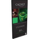 Шоколад Cachet UGANDA 80% какао Бельгія 100 г
