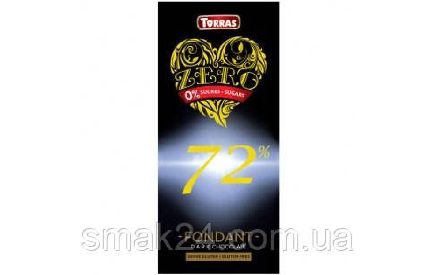 Шоколад без цукру та глютену Torras ZERO 72% какао Іспанія 100 г