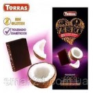 Шоколад без цукру Torras ZERO чорний з кокосом Іспанія 125г