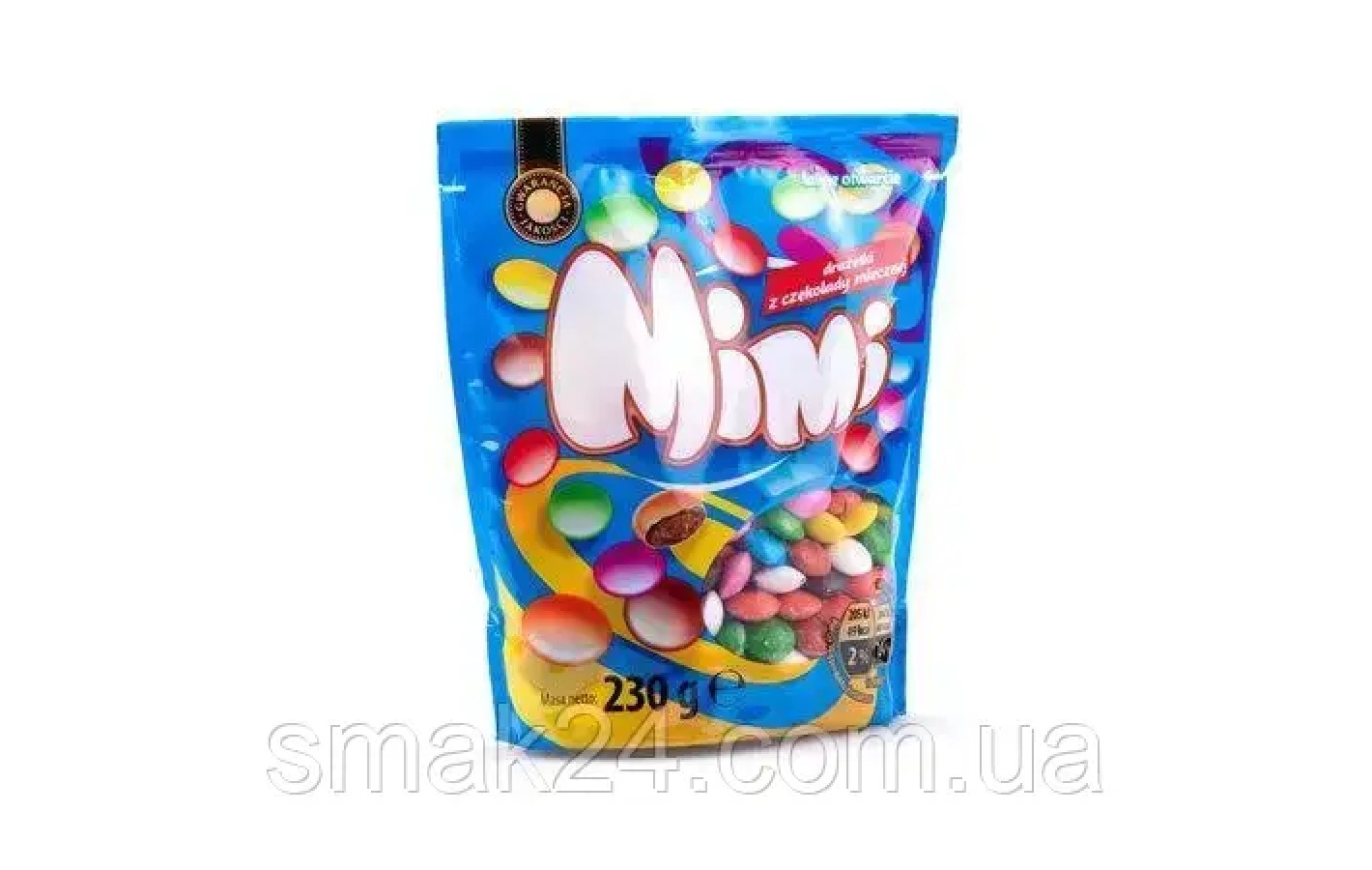 Шоколадное драже в цветной глазури Mimi 230г Польша