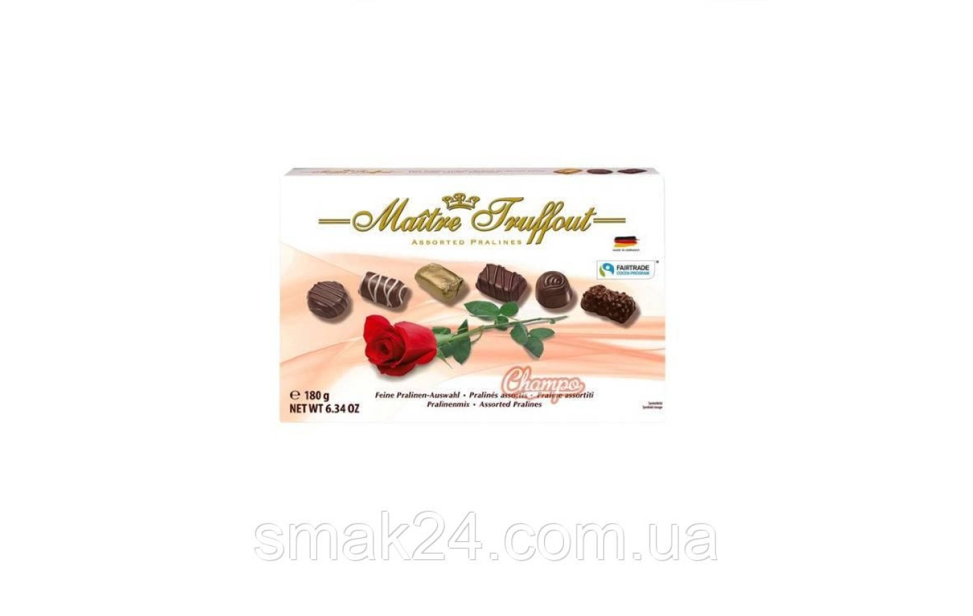 Конфеты шоколадные  Ассорти Пралине Maitre Truffout Австрия 180 г