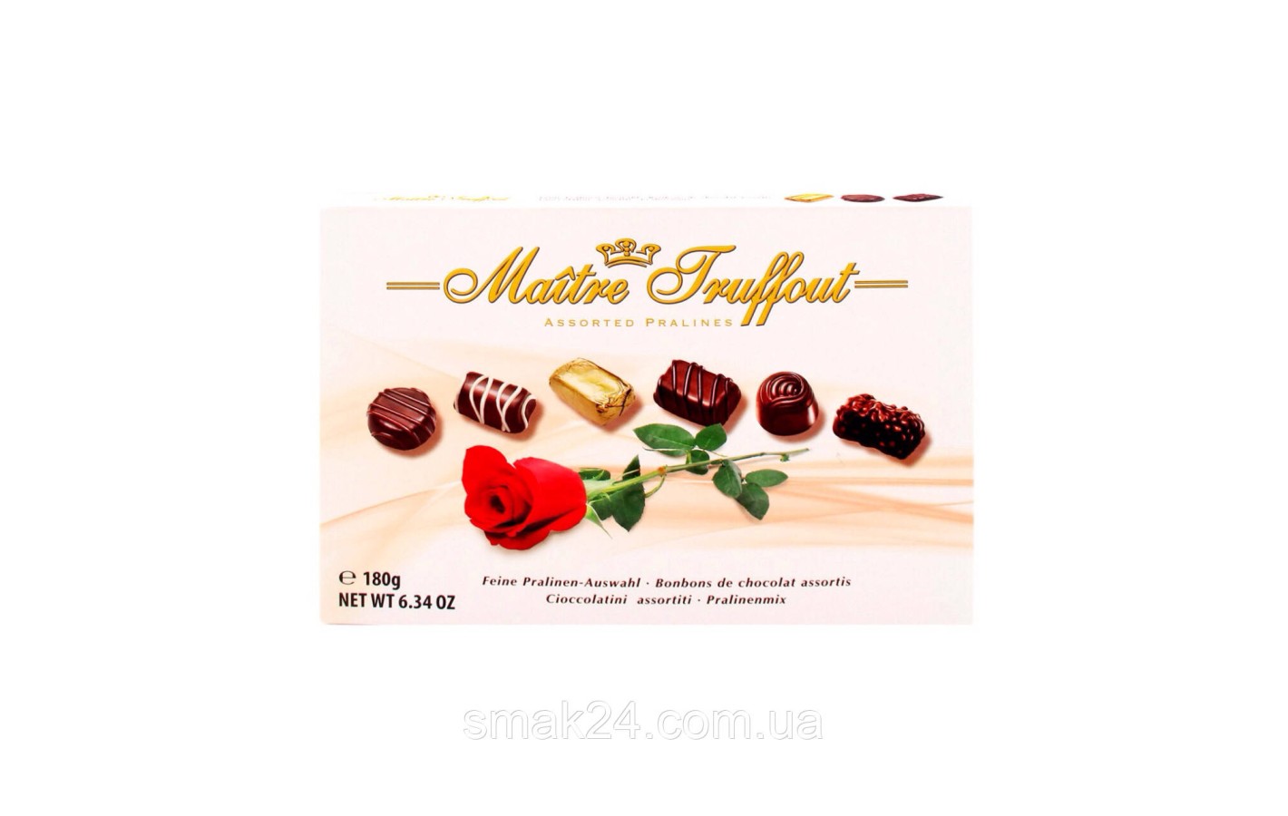 Конфеты шоколадные  Ассорти Пралине Maitre Truffout Австрия 180 г