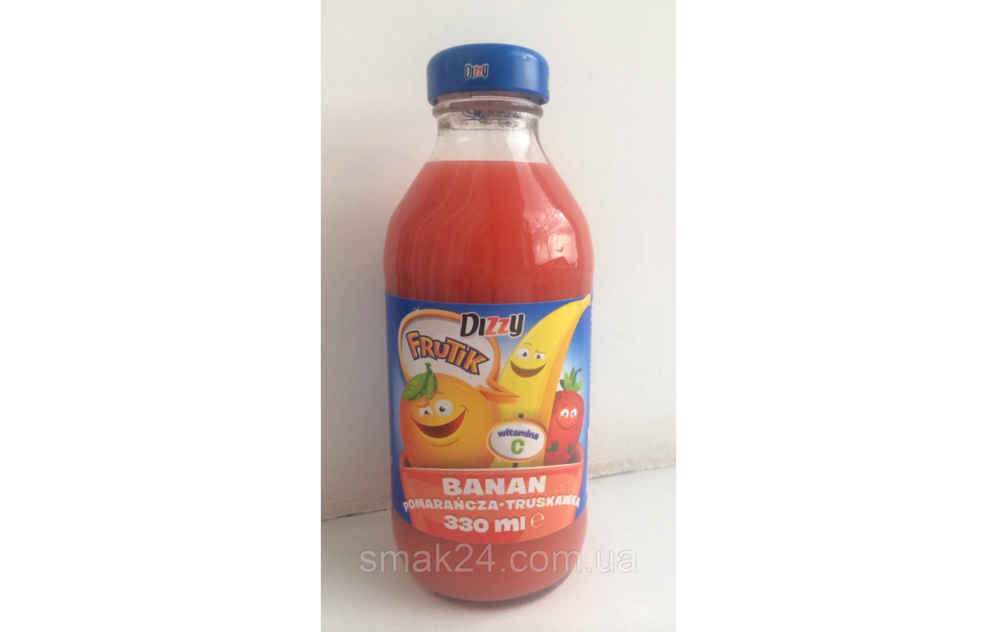 Сік дитячий Dizzy Frutik (апельсин, банан, полуниця) Польща 330 мл