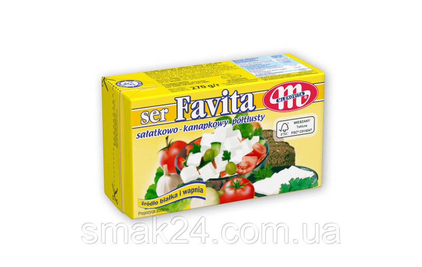 Сыр-крем Фета Favita Mlekovita 270г Польша