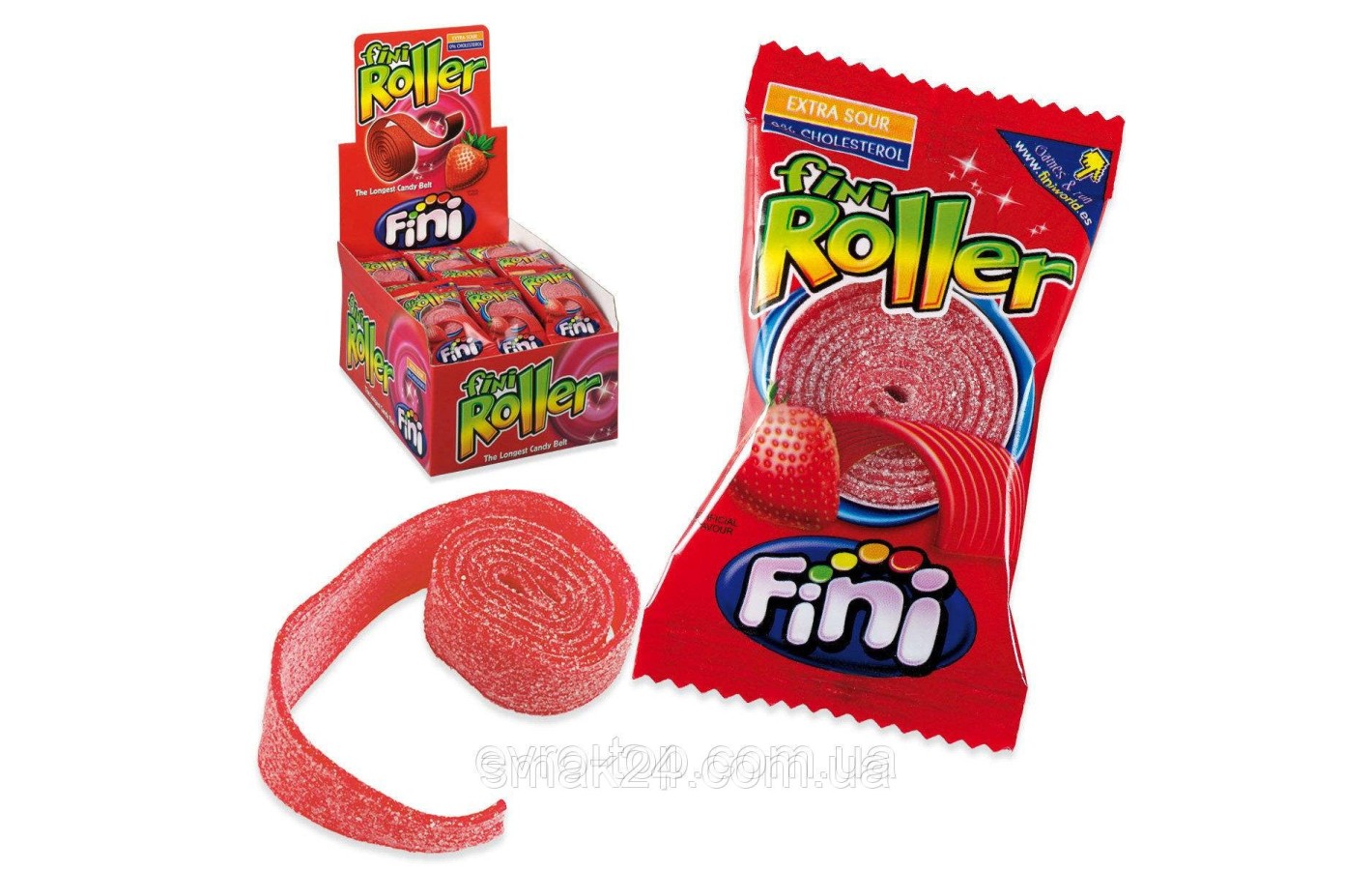 Желейні цукерки Fini Roller (полуниця) Іспанія 20г