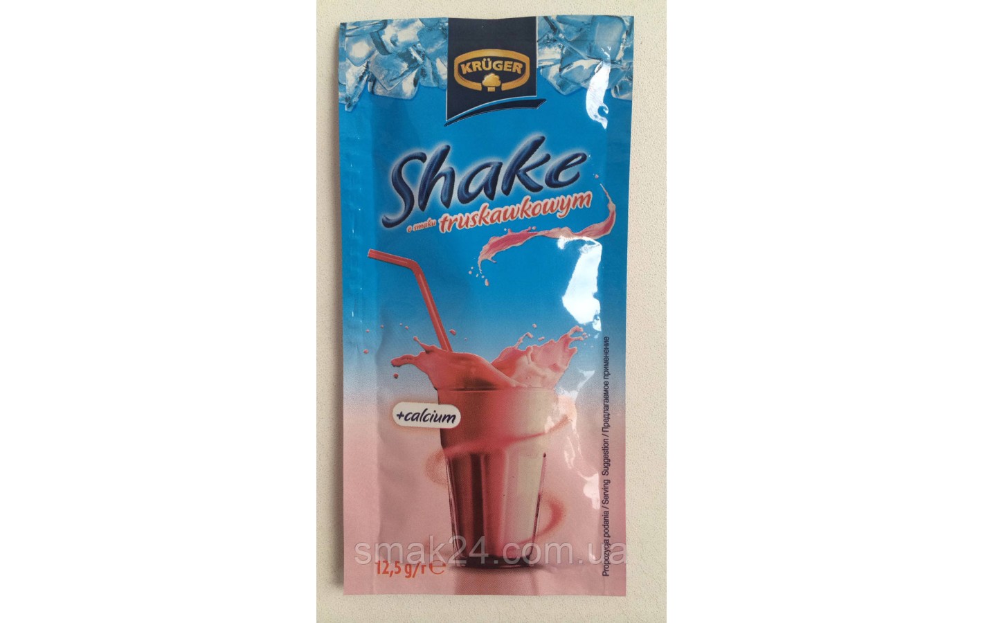 Коктейль-напиток Shake (Шейк) с клубничным вкусом Kruger Польша 12,5г