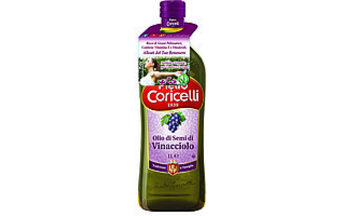 Виноградное масло Pietro Coricelli Olio di Semi di Vinacciolo, 1 л.