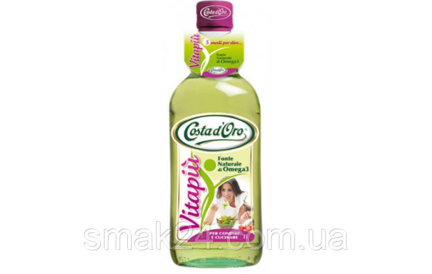 Микс пяти масел первого холодного отжима Costa d'Oro Vitapiu Omega 3, 1 л.