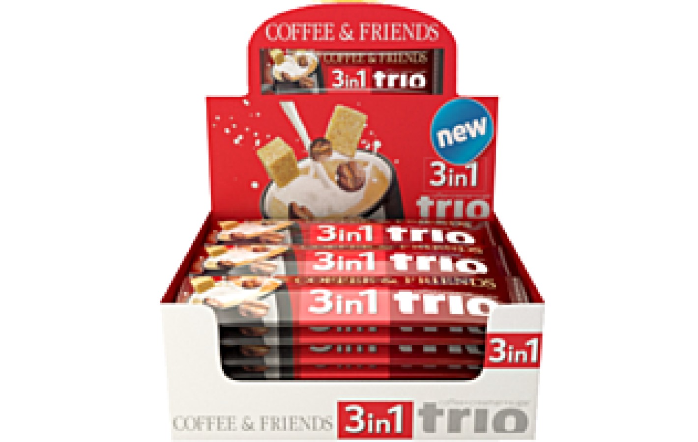 Кава в стиках 3 in 1 Trio Coffe & Friends (у пакованні 20 шт.*18г)