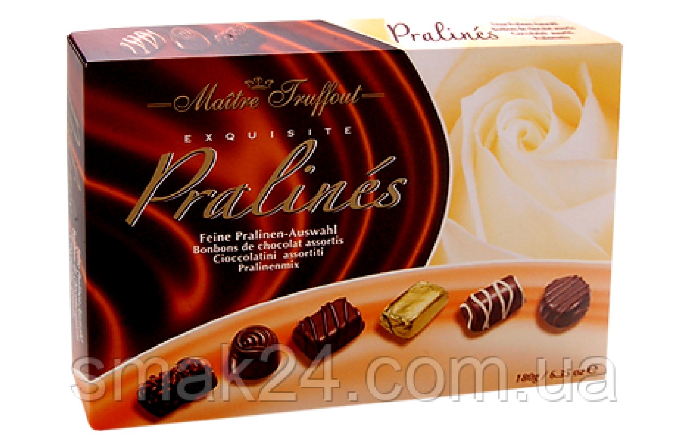 Конфеты шоколадные  Ассорти Пралине Maitre Truffout Австрия 180г