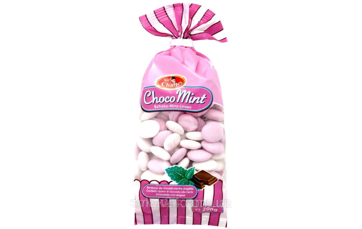Драже шоколадно-м'ятна Choco Mint Sir Charles Австрія 200 гр