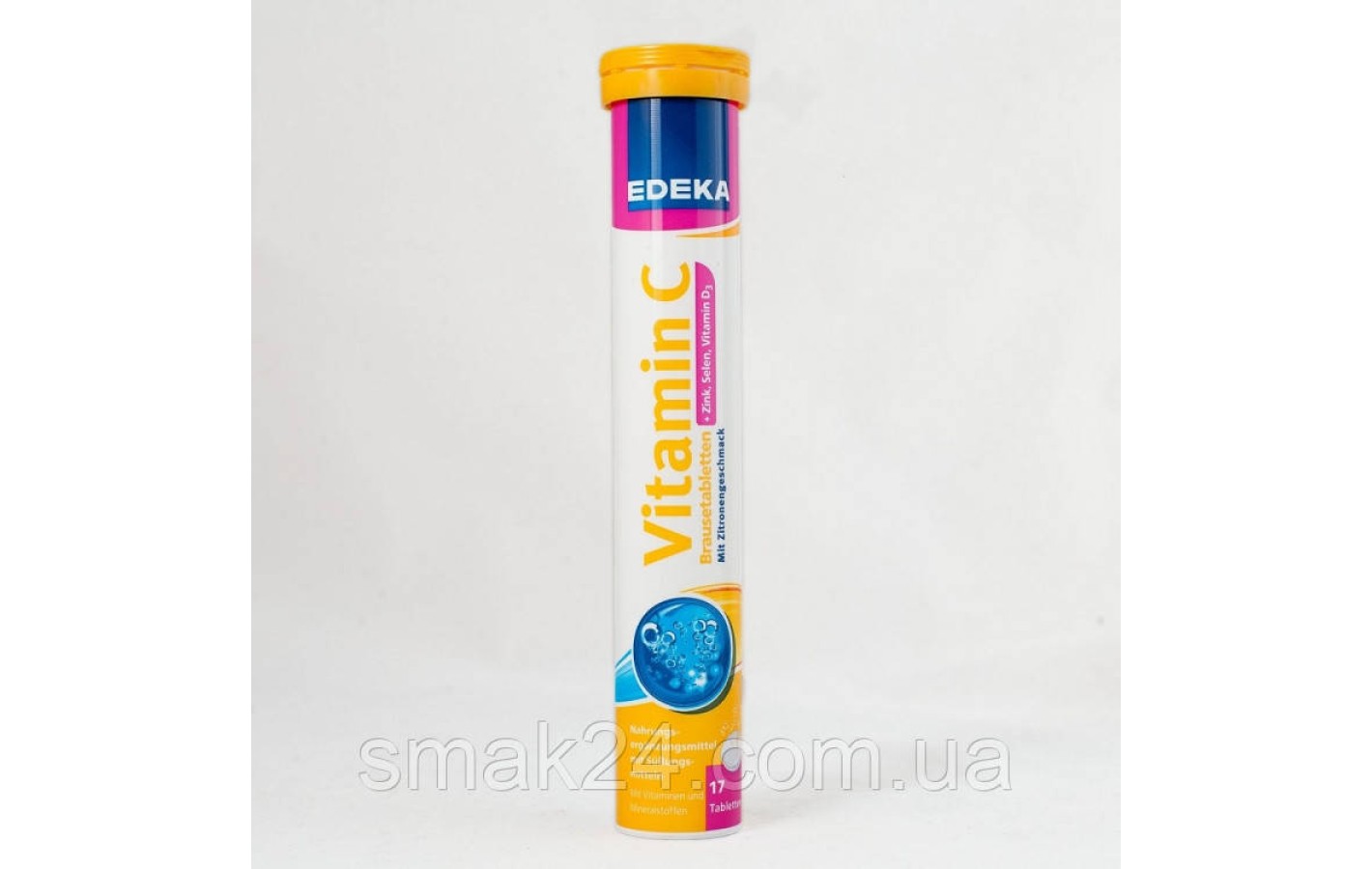 Витамины шипучие Edeka Vitamin C + Zink, Selen, Vitamin D3 Германия (17 шт)