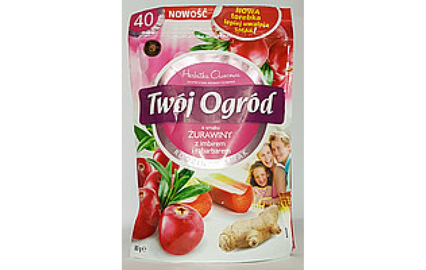 Чай фруктовый пакетированный Twoi Ogrod с клюквой, имбирем и ревенем (40штх2г) Польша