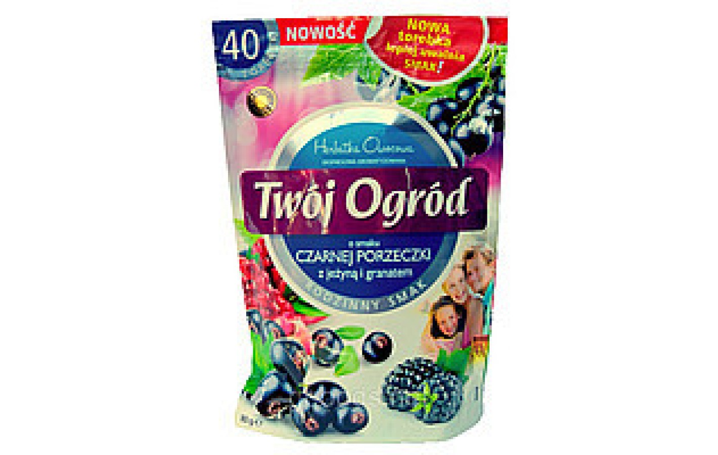 Чай фруктовый пакетированный Twoi Ogrod с черной смородиной, ежевикой и гранатом (40штх2г) Польша