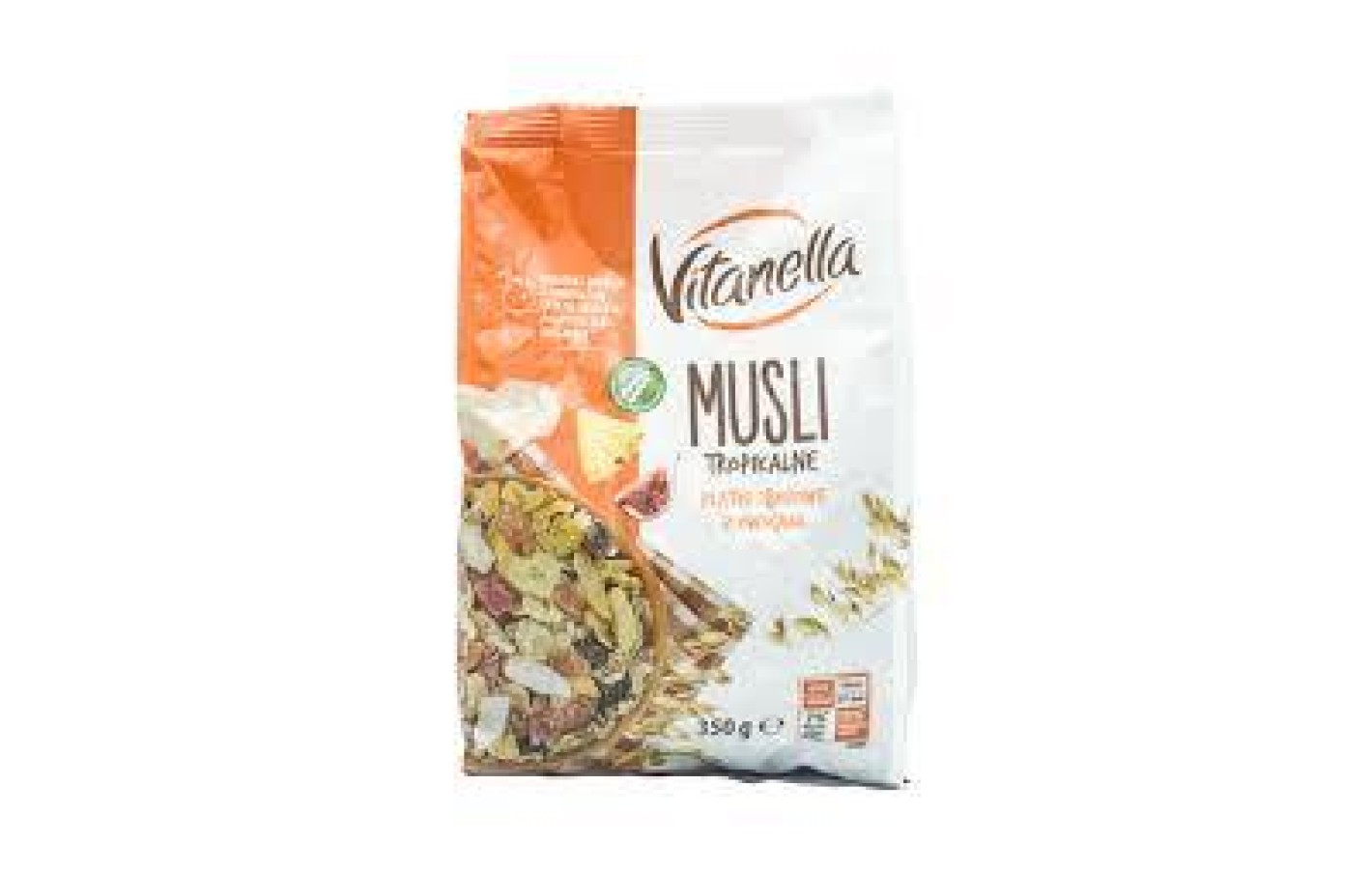 Мюслі Vitanella Tropikalne з тропічними фруктами Польща 350г