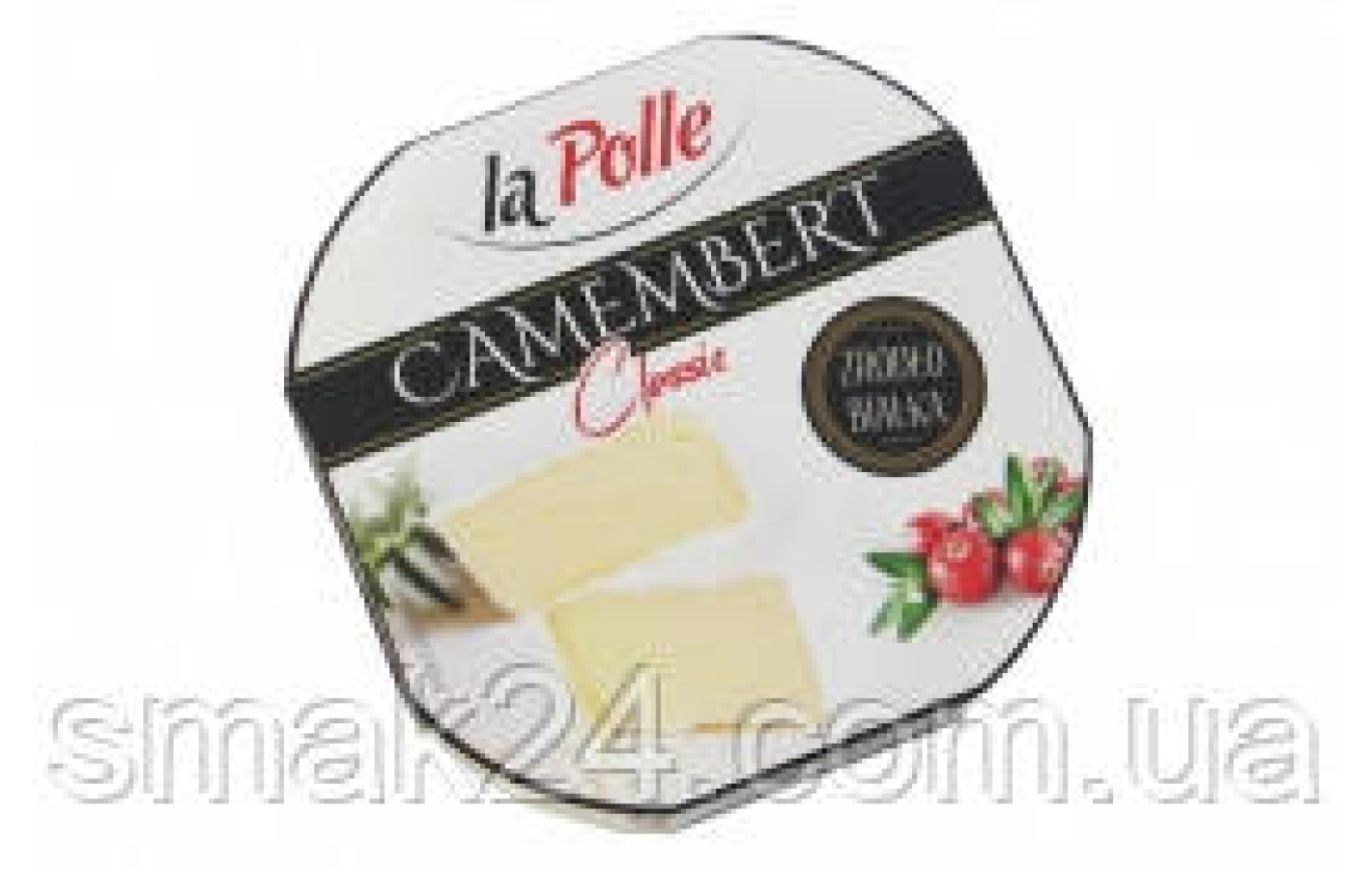 Сир камамбер із білою цвіллю натуральний La Polle Camembert 120 г