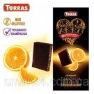 Черный шоколад без сахара и глютена  Torras ZERO NEGRA TARONJA с апельсином Испания 125 г