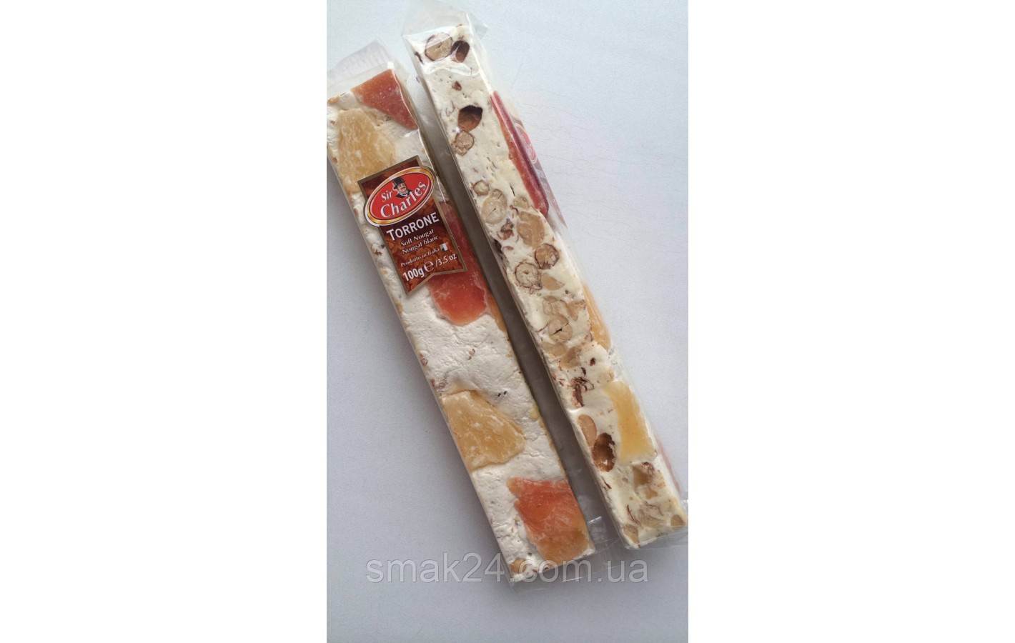 Нуга Sir Charles (полуниця, мигдаль, амаретто, шоколад і фрукти) Італія 100г