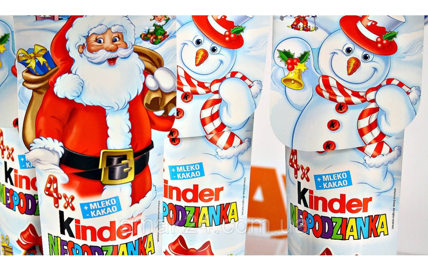 Шоколадный сюрприз Kinder Surprise 4х20г Италия