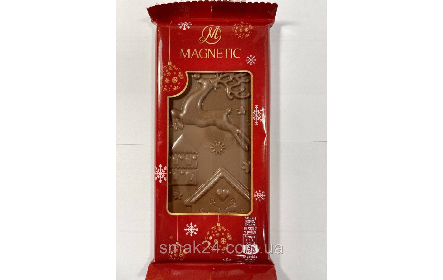 Шоколад молочный  Magnetic Рождество Польша 100г