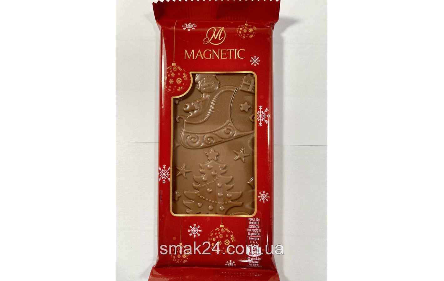 Шоколад молочный  Magnetic Рождество Польша 100г