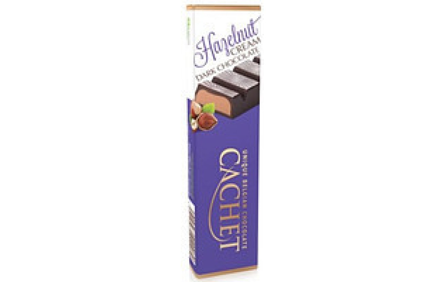 Шоколад чорний із фундуком Cachet Hazelnut Cream 75 г Бельгія