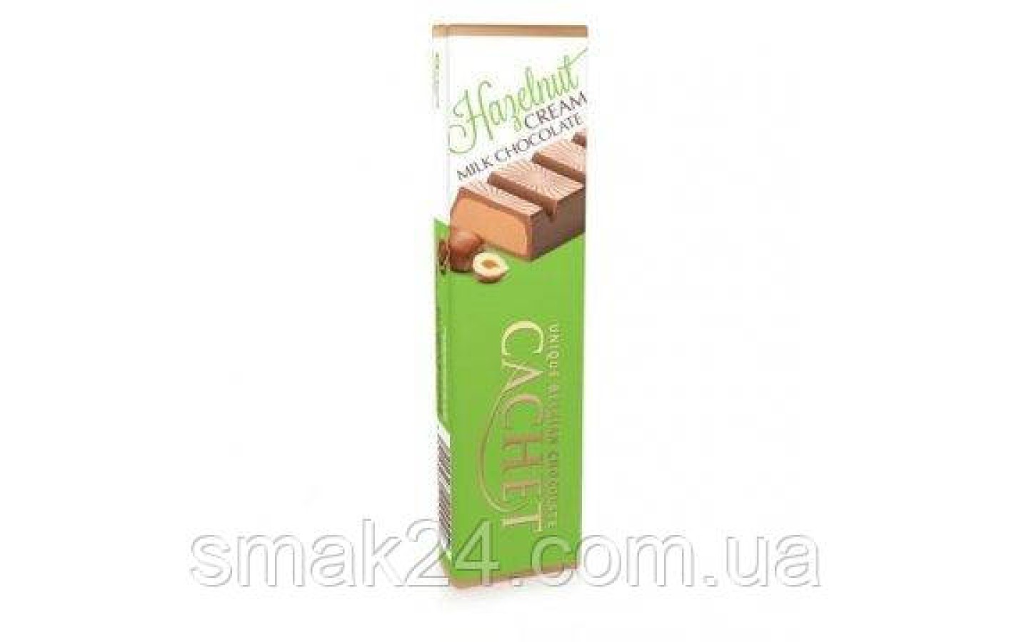 Шоколад молочний з кремом з лісового горіха Cachet Hazelnut 75г Бельгія