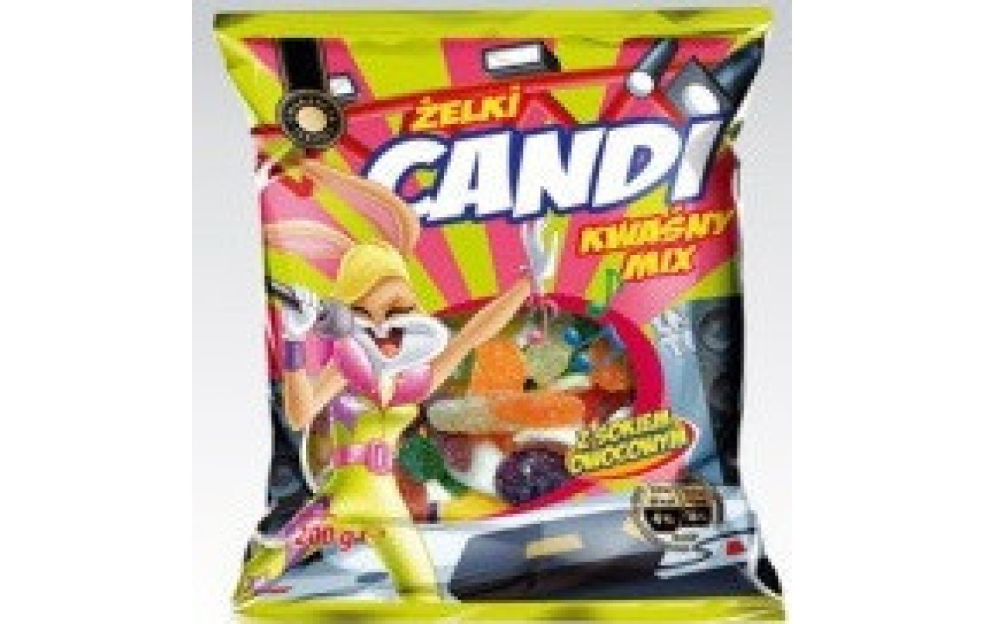 Желейные конфеты Zelki CANDI kwasny robaczki (кислые насекомые с фруктовым соком )  200г