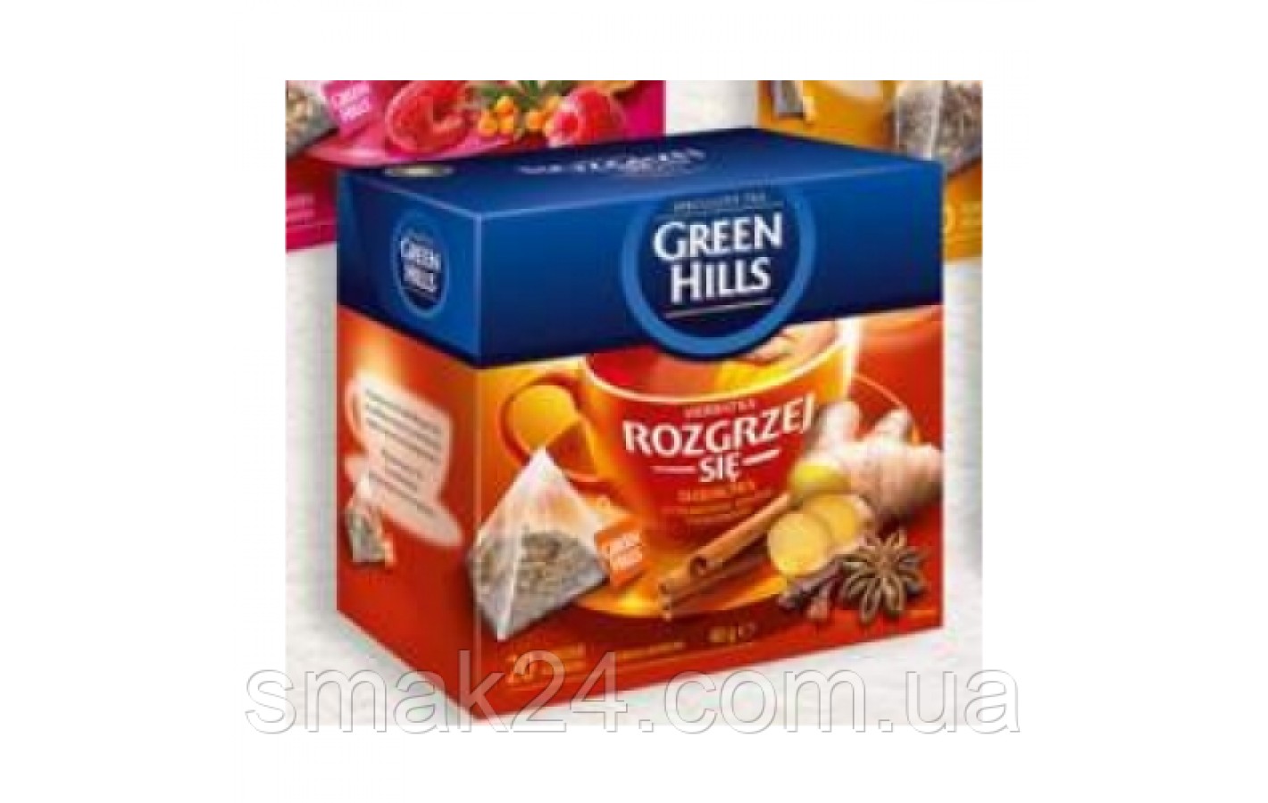 Чай черный Green Hills имбирь, корица, анис и гвоздика 20 пирамидок  Польша